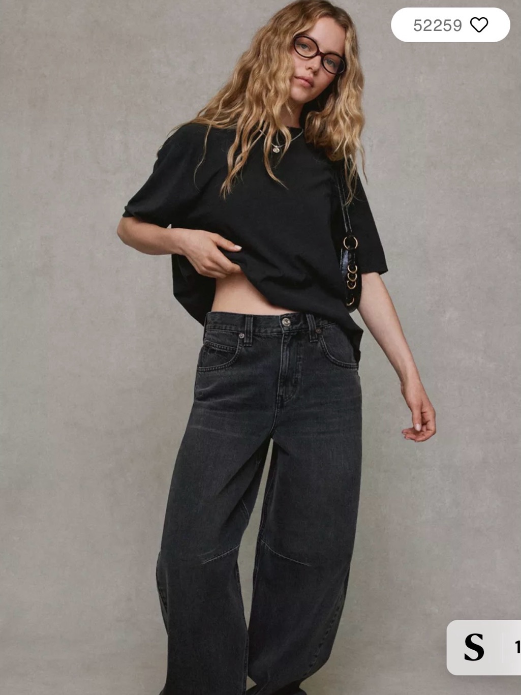 Urban Outfitters Black Barrel Jeans